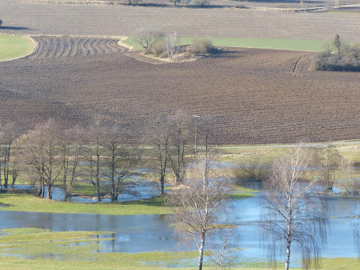 Landschaftsaufnahme vom Stadtumlandgebiet Selbitz