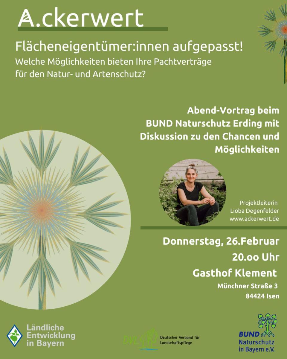 BUND Naturschutz Erding lädt ein