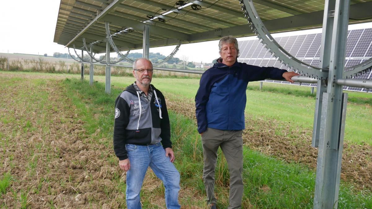 Die Initiatoren unter der Agri-PV-Anlage